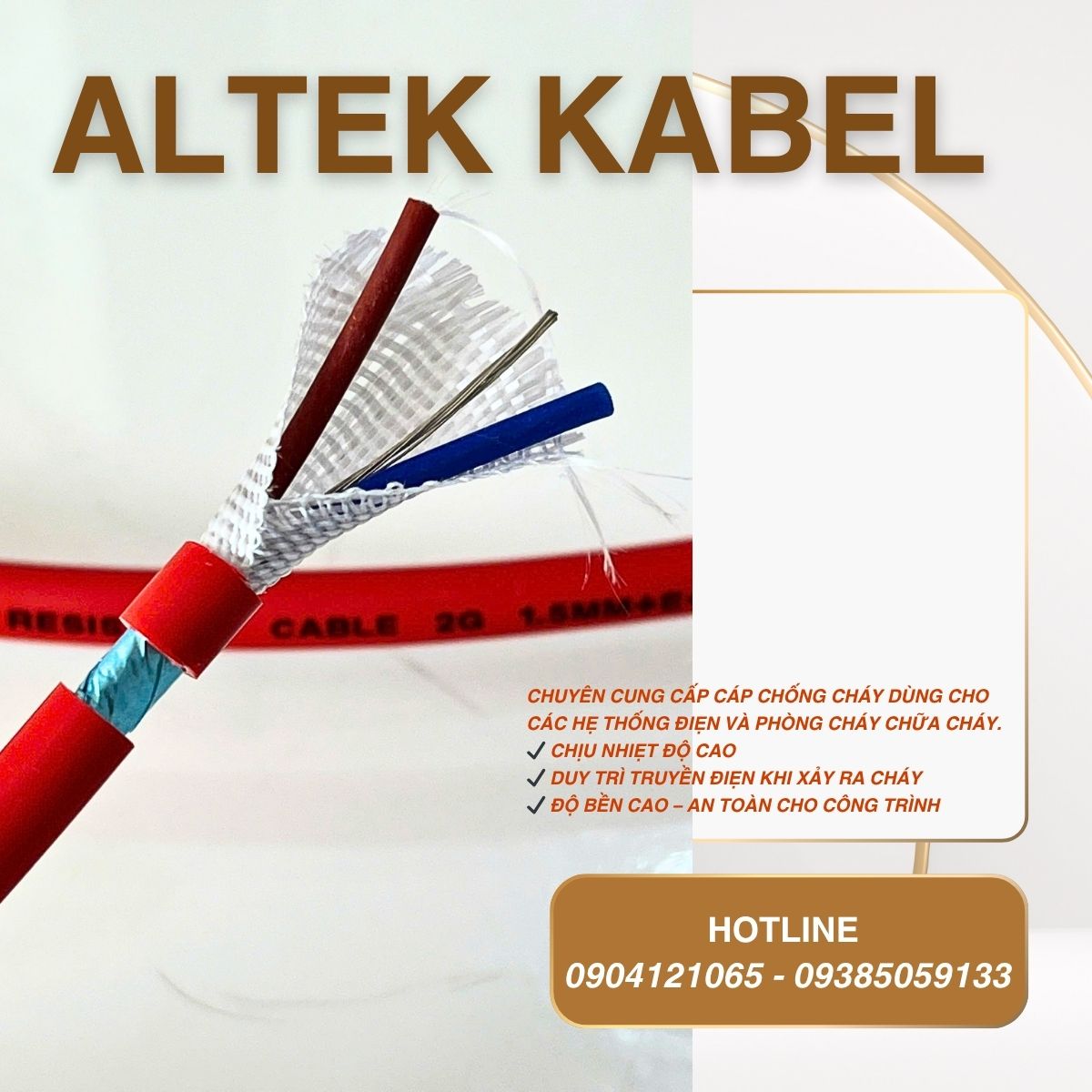 Kiểm định cáp điện chống cháy cho dự án PCCC